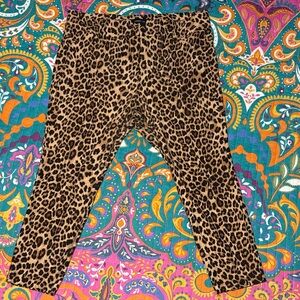Torrid Leopard Print Cropped Skinny Pants